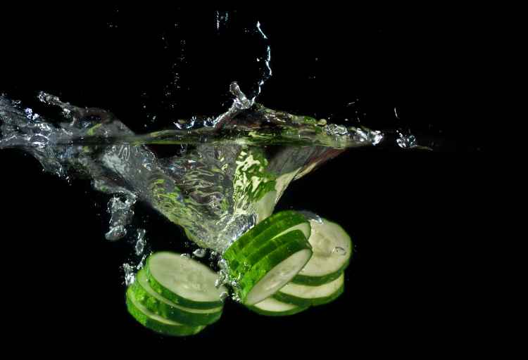 how much water is in a cucumber